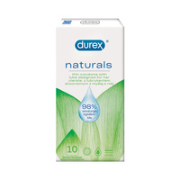 Cienkie Prezerwatywy Z Naturalnym Lubrykantem Naturals 10Szt Durex