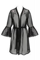 Peniuar Lovelia Penignoir Black 2Xl/3Xl Passion