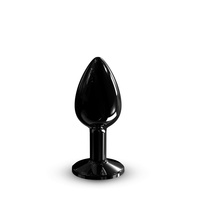 Czarny elegancki korek analny z diamencikiem Dorcel Diamond Plug Black S
