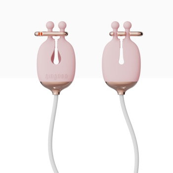 Qingnan No.2 Vibrating Nipple Clamps Pink