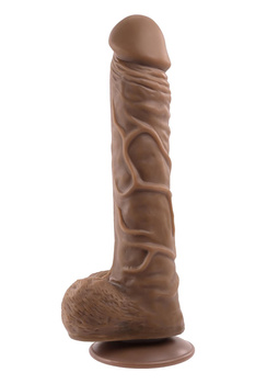 GENDER X 10 INCH 25 CM FLEXSKIN POSEABLE TRUE FEEL DILDO DARK