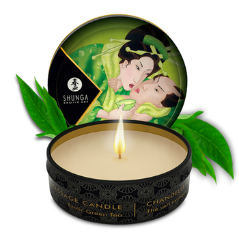 Świeczka do masażu o zapachu zielonej herbaty Shunga Zenitude Massage Candle 30ml