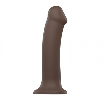 Wyjątkowo Miękkie Dildo Silicone Bendable Dildo Double Density Xl Chocolate Strap-on-me