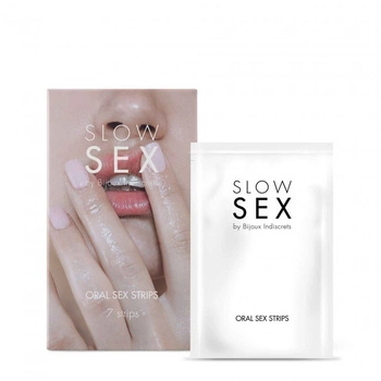 Płatki oralne Slow Sex Oral sex 7 strips Bijoux Indiscrets