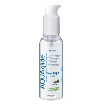 Lubrykant I Żel Do Masażu O Zapachu Trawy Cytrynowej Aquaglide Massage + Glide Lemongrass 200 Ml JoyDivision