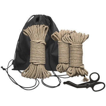 Bind & Tie Initiation Kit 5 Piece Hemp Rope Zestaw Do Wiązania Kink by DocJohnson