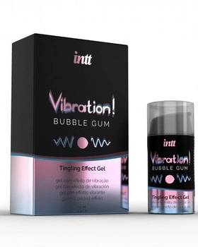 intt żel stymulujący VIBRATION! Bubble Gum 15 ml