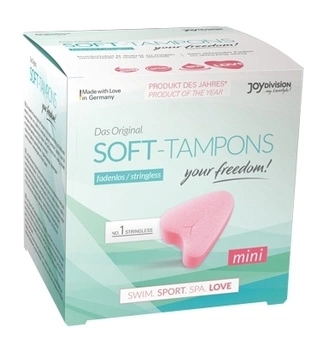 Soft Tampons Mini Tampony Bez Sznurka 3 Sztuki JoyDivision