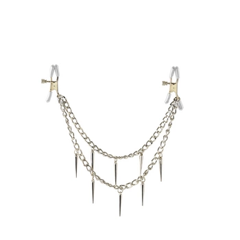 Zaciski Na Sutki Fetish Fantasy Rock Hard Nipple Clamps Silver Pipedream