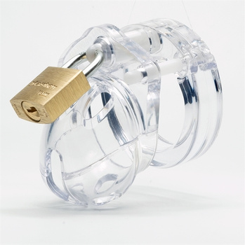 Poliwęglanowy pas cnoty CB-X Mini Me Chastity Cage Clear