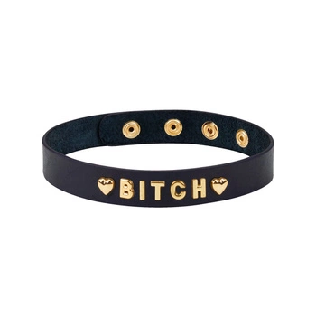 Gold Word Choker-Bitch Liebe Seele