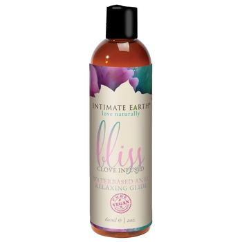 Rozluźniający lubrykant do seksu analnego na bazie wody Intimate Earth Bliss Anal Relaxing Water Based Glide 60ml
