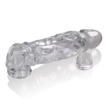 Oxballs przedłużka na penisa TPR Butch Cocksheath Clear