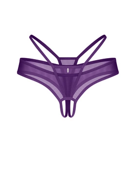 Stringi otwarte fioletowe Vibres L/XL Obsessive