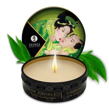 Świeczka do masażu o zapachu zielonej herbaty Shunga Zenitude Massage Candle 30ml