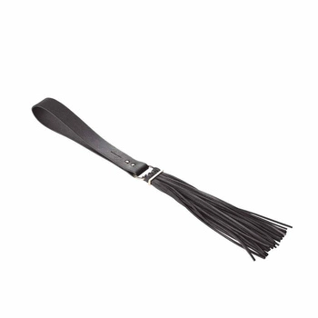 Pejczyk z ekoskóry Bijoux Indiscrets Maze Tassel Flogger Black