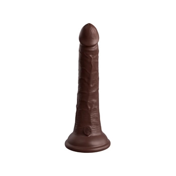 Dildo 18cm King Cock Elite Dual Density Silicone Cock Brown