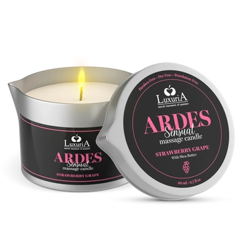 Luxuria Ardes Massage Candle Strawberry Grapes 80Ml IntimateLine