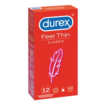 Super Cieńkie Prezerwatywy Lateksowe Feel Thin Classic 12 Szt. Durex