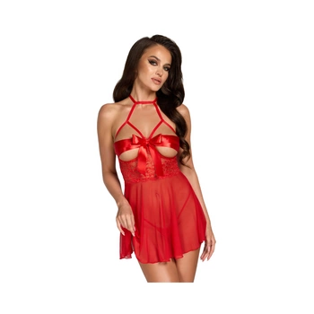 Kiss247 Sexy Kiss Babydoll Red L/Xl Noir Handmade