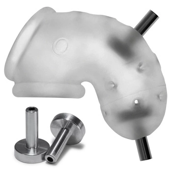 Pas cnoty Airlock Electro Air-Lite Vented Chastity Clear Oxballs