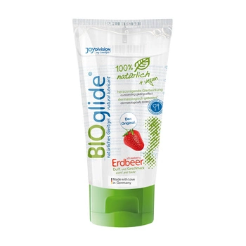Naturalny Lubrykant Na Bazie Wody O Smaku Truskawkowym Bioglide Strawberry 80 Ml JoyDivision