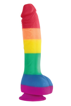 NS NOVELTIES DILDO COLOURS PRIDE EDITION 8INCH DONG