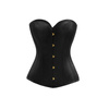 Czarny gorset zasłaniający piersi Upko Black Overbust Corset M