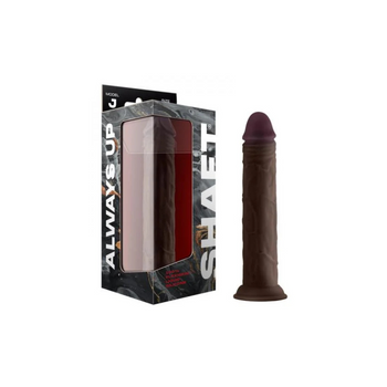 Shaft Silikonowe Dildo Model J 9.5 Inch Dong Mahogany