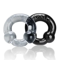 Zestaw pierścieni Ultraballs Cockring 2pcs Black + Clear Oxballs
