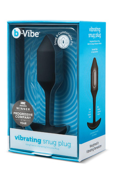 B-VIBE VIBRATING SNUG PLUG 2 BLACK