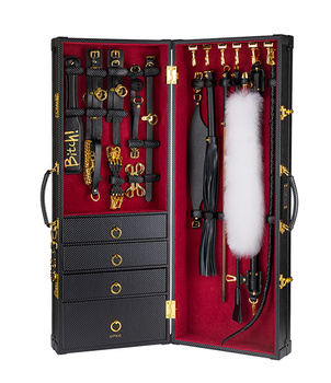 Walizka pełna akcesoriów BDSM Upko Luxury BDSM Vertical Trunk Kit