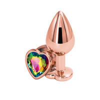 Korek Analny Rear Assets Heart M Rose Gold NS Novelties