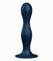 Dildo z wewnętrznymi kulkami Double Ball-R dark blue