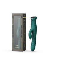 Вібратор кролик Mose 2 Turquoise Green Zalo