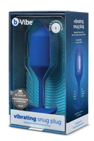 Анальний пробка Vibrating Snug Plug 4 Navy b-Vibe