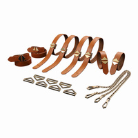 Набір для зв'язування 8-Bondage-Straps Restraint Set Brown LOCKINK