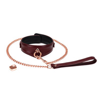 Нашийник зі шлеєю Wine Red Curved Collar Liebe Seele