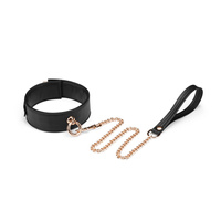 Нашийник Black Organosilicon Collar With Leash Liebe Seele