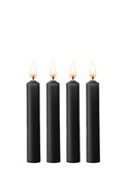 Teasing Wax Candles 4-Pack Black - Чорний набір свічок для BDSM Ouch! by Shots