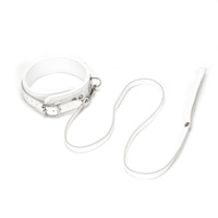 Нашийник з повідцем Fuji White Collar With Leash Liebe Seele