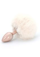 Анальний пробка Toyjoy Happiness Enchanting Bunnytail Buttplug White TOYJOY