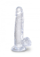 7 Inch Cock With Balls Transparant King Cock
