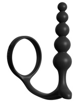 Перстень ерекційний з намистинами Ass-Gasm Cockring Anal Beads AFC