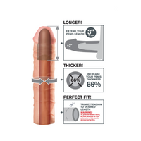 Накладка на пеніс Fantasy X-Tensions Mega 3" Extension Light Pipedream