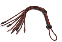 Бат Wine Red And Black Leather Cat O Nine Tails Liebe Seele