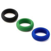 Набір Трьох Розтяжних Силіконових Ерекційних Кільців Silicone Cock Ring Trio - All 3 Stretch Levels Je Joue