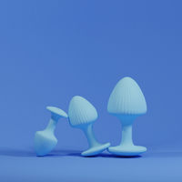 Набір анальних пробок The Mushroom Butt Plugs Three-Piece Set UPKO