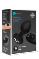 Анальний пробка Vibrating Jewel Plug Xxl Black b-Vibe
