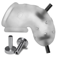 Пояс цнотливості Airlock Electro Air-Lite Vented Chastity Clear Oxballs